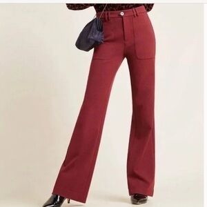 Anthropologie Red Women's Trousers Size 14